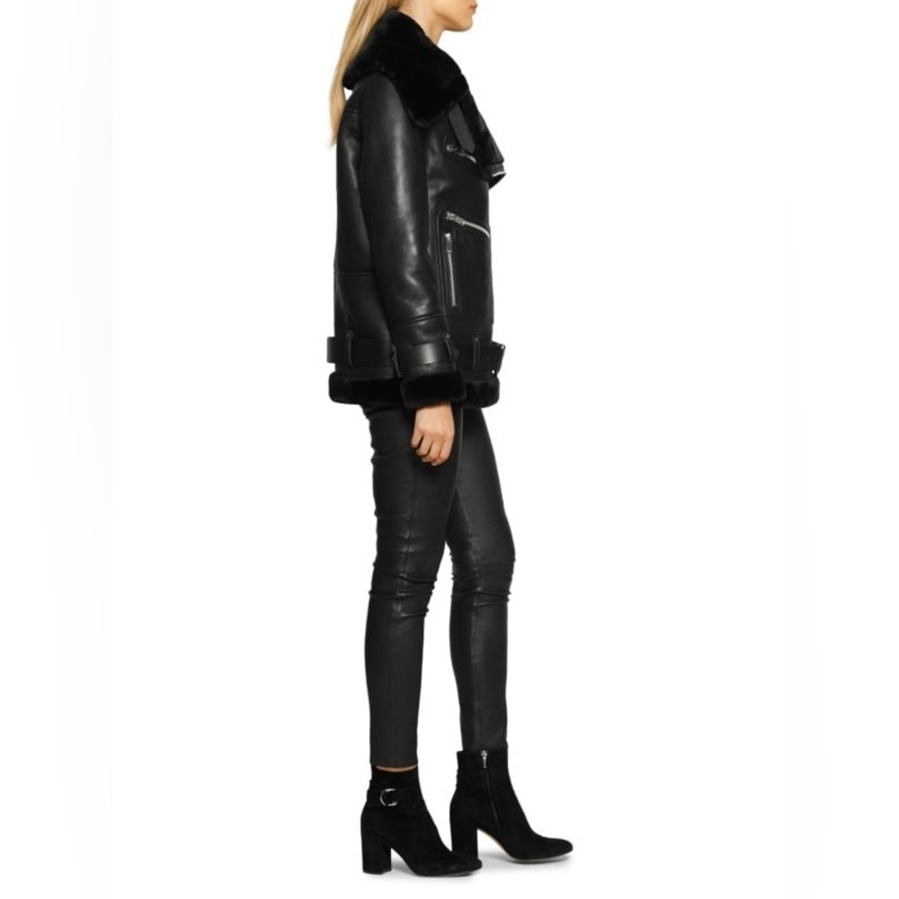Walter Baker Celine Leather Faux Fur Jacket (NEW, NEVER WORN) - Picture 5 of 7